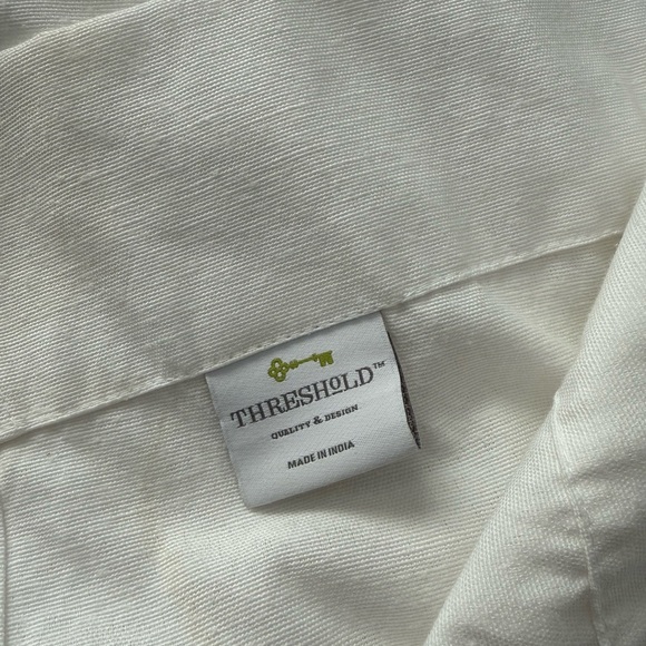 Threshold White Curtain Panels - Picture 2 of 4